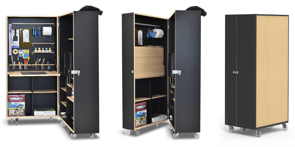 収納できる折りたたみ式ホビーデスク MODELLO