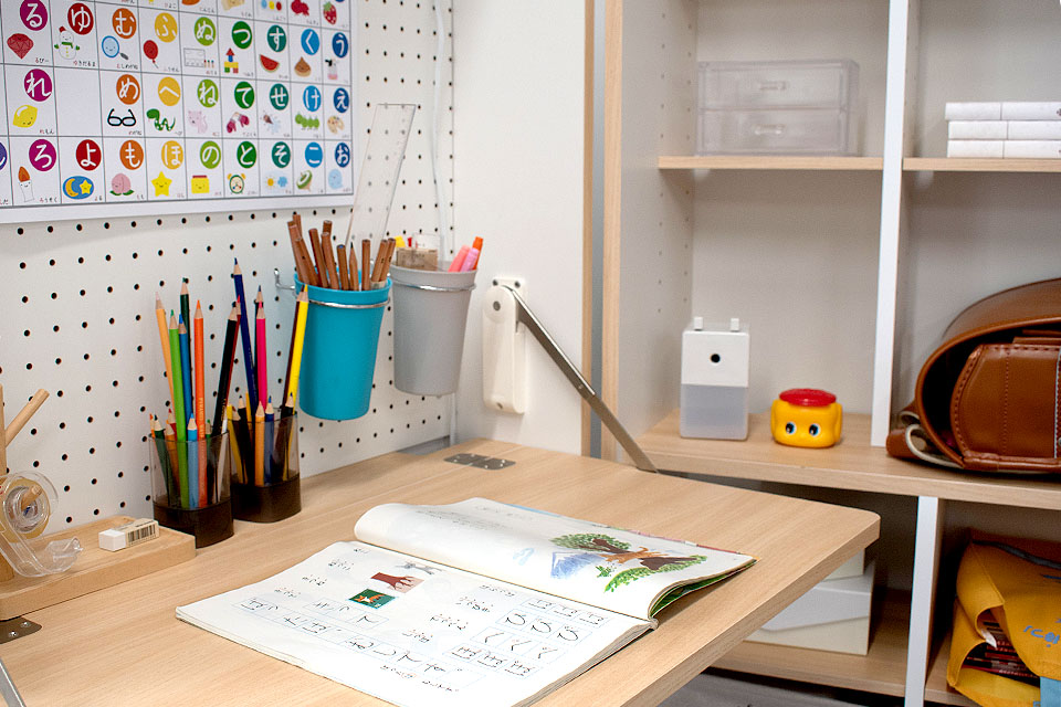 子どもの学習スペースとして使用